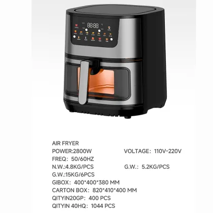 Commercial Grade Stainless Steel Air Fryer - High Quality German Engineering