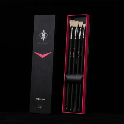 Black Knight Paint Brushes 11PCs Black