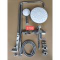 Economic Classic Chromed bathroom single lever bath rain shower faucet set with handheld shower