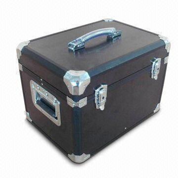 Aluminum Storage Case, Comes in Black with Two Metal Key Locks, Sized 430 x 310 x 310mm