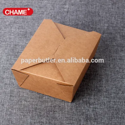 Disposable Kraft food packaging box, paper meal box