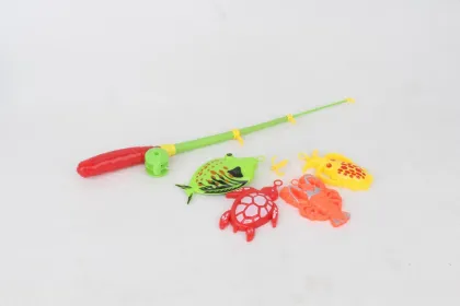 plastic summer fishing toys fishing set