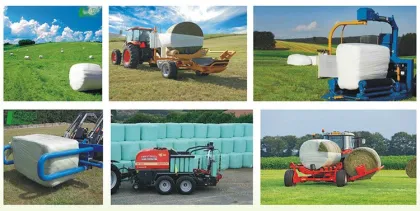 Degradable packaging film hay film