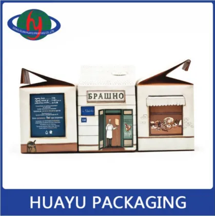 Popular Western-style Kitchen Ingredients Kraft Paper Packing Box