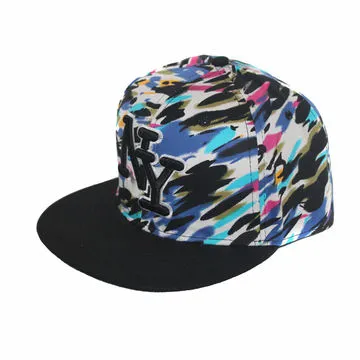Shiny Leather Snapback Hat for Basketball