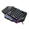 Backlight One Hand Mechanical Keyboard para jogos