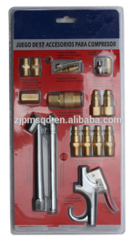17pcs Pneumatic Accessory Set air gun+quick coupler american