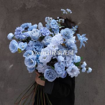 Blue Gray Haze Artificial Flowers: Wedding and Home Decor Wholesales