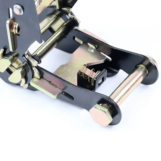 Galvanized Black Ratchet Buckle With Rubber Handle