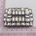 Boucle de chaussure brillante quadrilatère