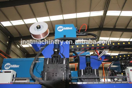 Variable section beam welding machine