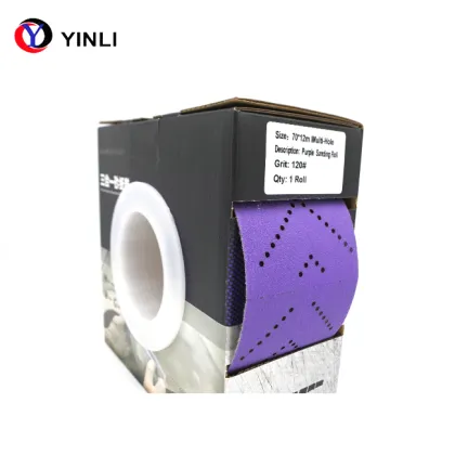 Purple Sandpaper Sand Disc Roll Abrasive