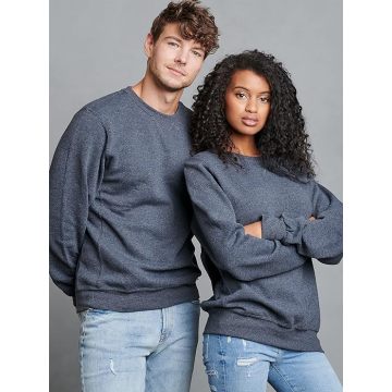 buttons crew neck sweatshirt