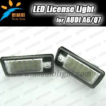 Super white Led number plate light lamp for Audi A3 A4 A6 RS4 Q7