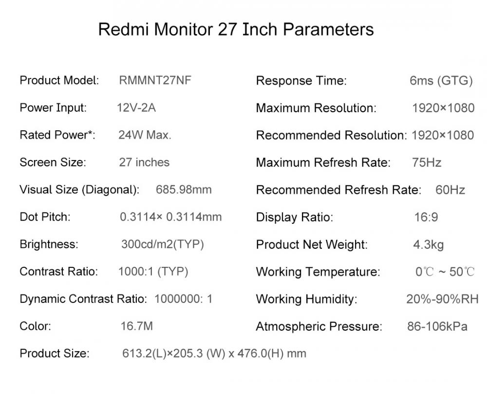 Xiaomi Redmi Monitor Xiaomi Redmi Monitor