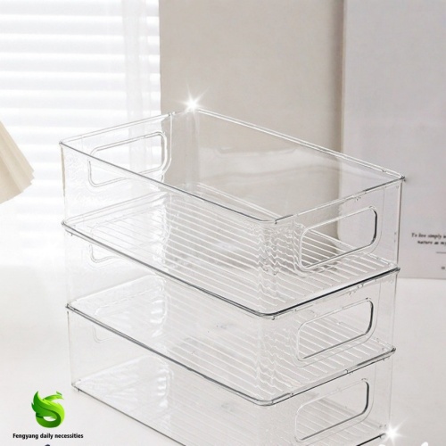 Clear Desktop Storage Box for Cosmetics and Snacks