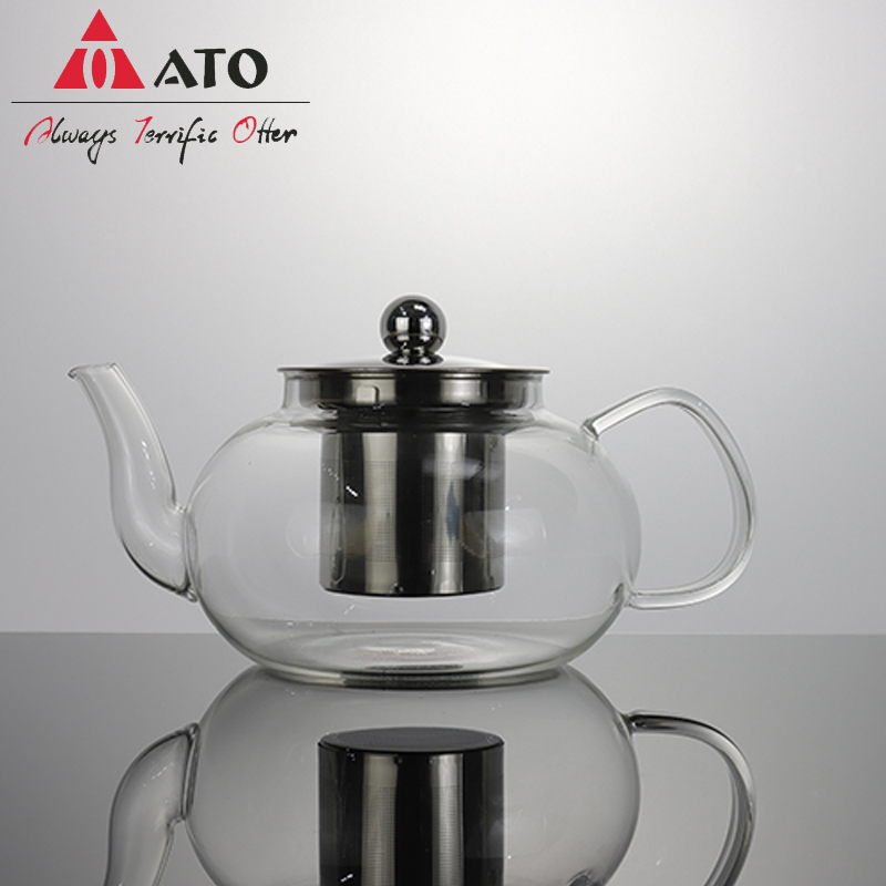 Ato borosilicate en verre à thé à thé en verre