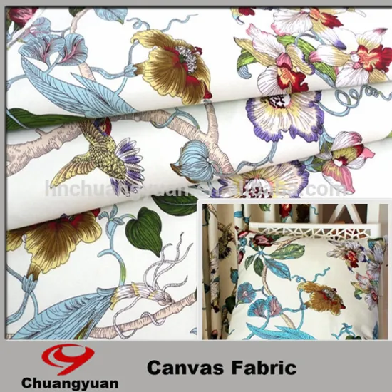 Popular Style Polyester Cotton Modern Designer Canvas Printing Fabric For Shoes And Cushion