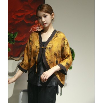 blusa de longitud del brazo medio