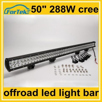 50 inch 288w cree straight dual rows led light bar