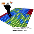 لوحة أرضية رقص LED قابلة للضبط مربعة الشكل