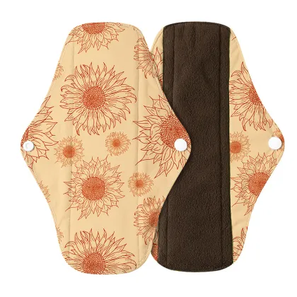 Bamboo Charcoal Cloth Reusable Menstrual Pads
