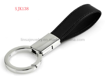 Luxury Gifts Fashion Men's Leather Metal Keychain (SJK138)