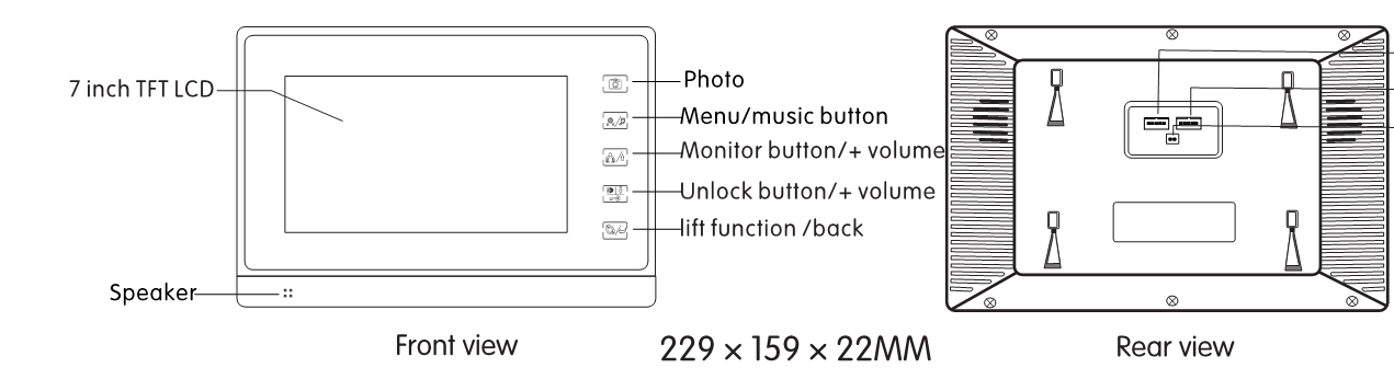 Door phone intercom details