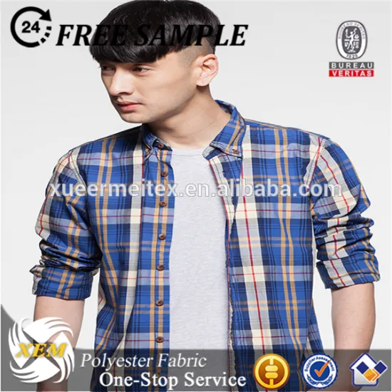 2016 New Arrival Fashion Yarn Dyed Men's women's Shirt Fabrics