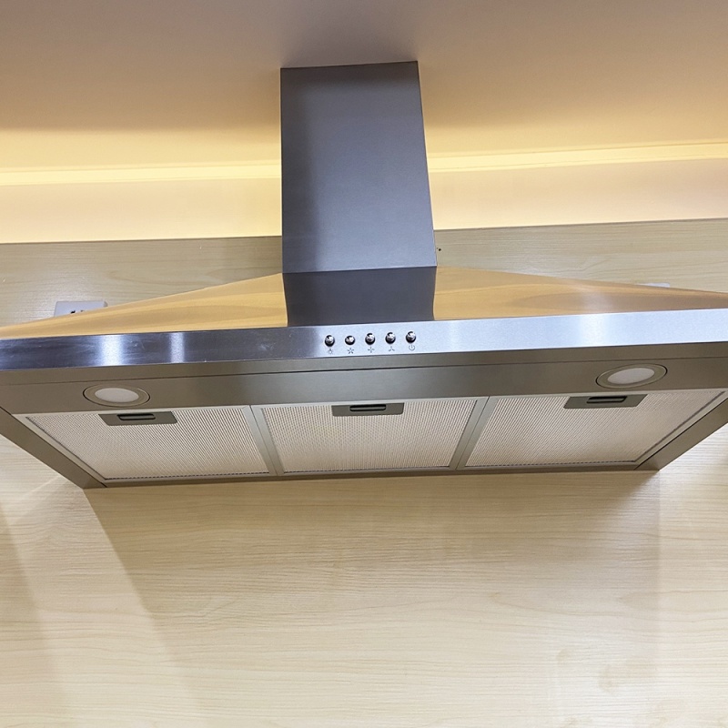 60/90cm 1000 m3/hr Pyramid Range Hood Cooker kitchen Hood Wall Mounted Extractor Range Hood