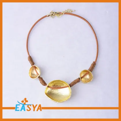 Gold Necklace Silk Rope Chain Gold Necklace Gold Pendant Necklace