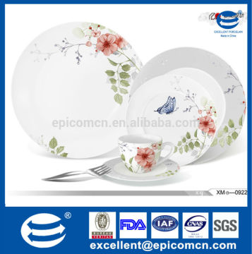nice flower painting decal ceramic china porcelain dinnerware table goods for home decoration