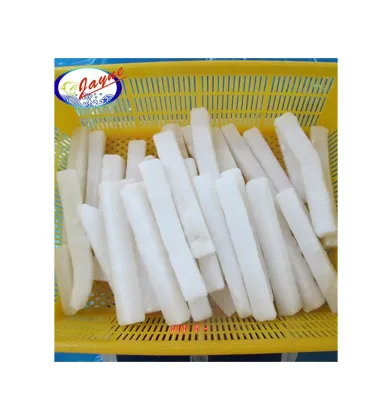 Wholesale Hot Sale Frozen Squid Strip Fresh Water Squid Frozen Boiled Squid Strip Cutting