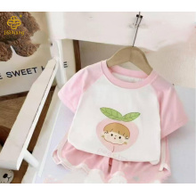 만화 아기 곰 인쇄 짧은 소매 세트