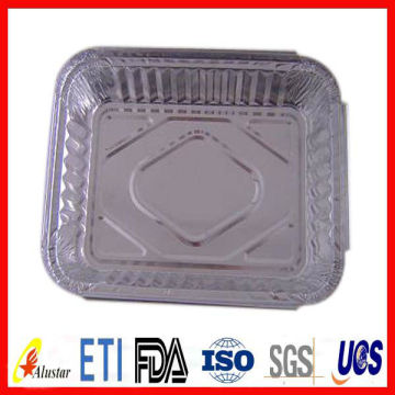 Disposable aluminum foil container for bakery