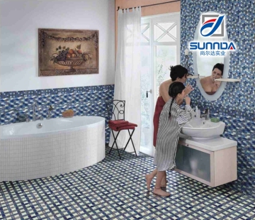 Foshan mosaic tiles supplier,for bathroom floor and wall tiles,ceramic mosaic tiles