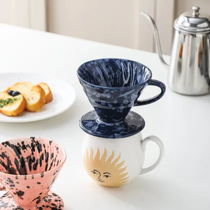 New Arrival Slow Brewing Coffee Set: Pour Over Cup Filter Dripper with Mug