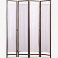 Living room wooden screen 4-leaf folding room divider