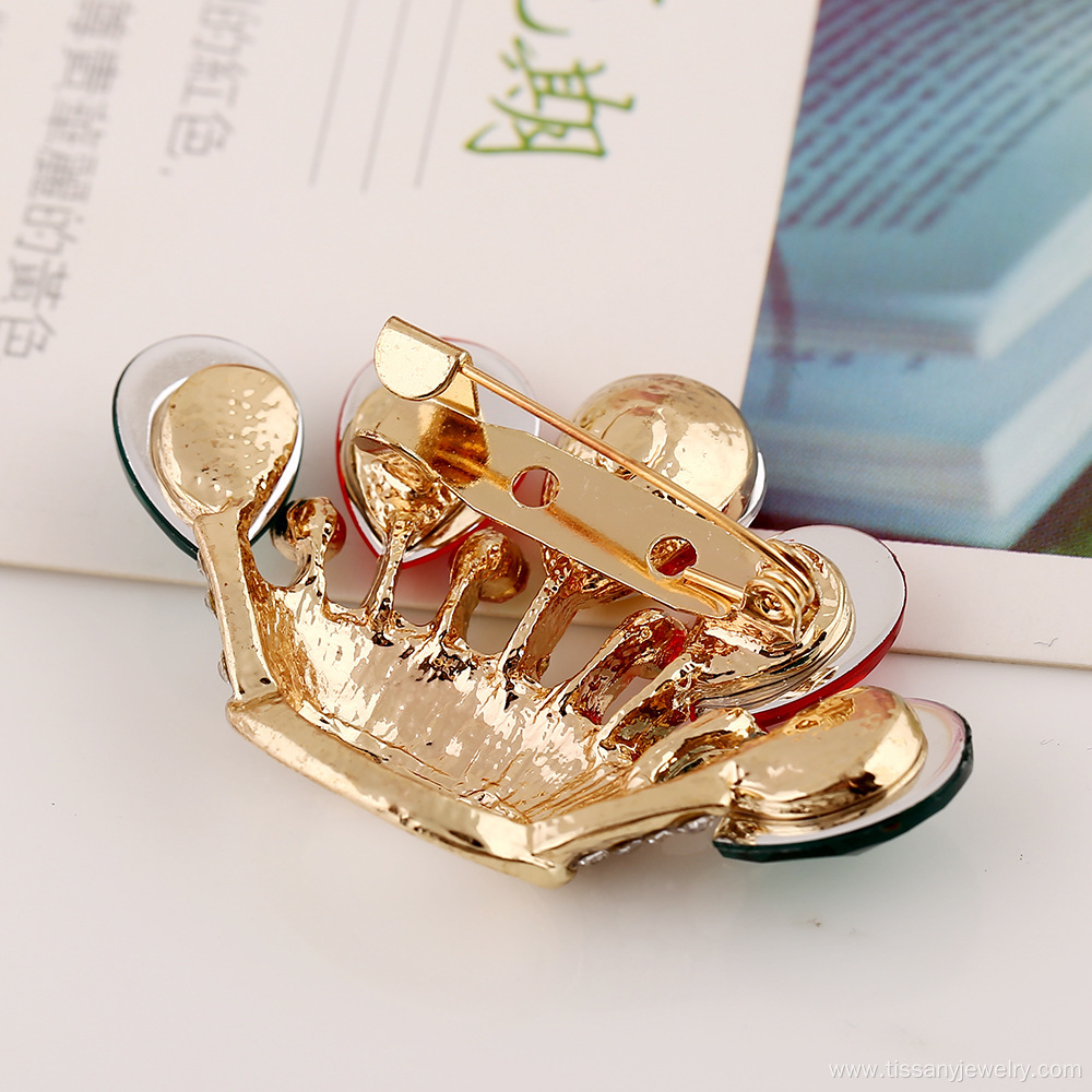 Hot sale crown color brooch pins