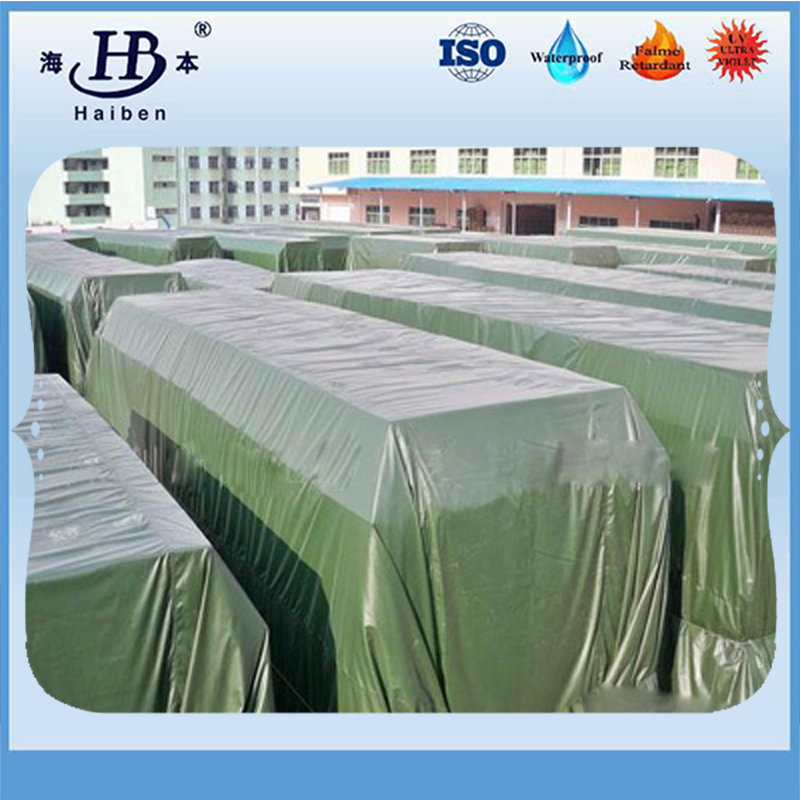 PVC laminated polyester woven tarpaulin fabric for mineral