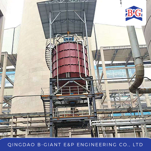 Système de transport de scories d'acier de centrale électrique