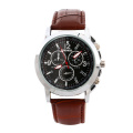 Business Men Leather Quartz Wristwatches