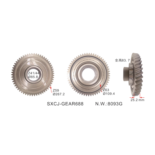 1316233014/1316233016 Auto Parts Gearbox RETARDER GEAR 59 for ZF TRANSMISSIONS