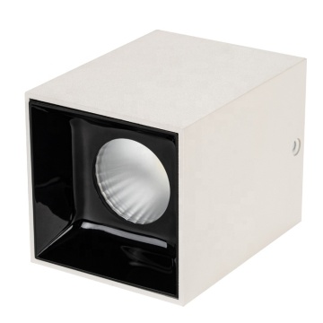 Erdu New Square Cob LED Downlight, 7W, High Lumen, White/Black, Ra90