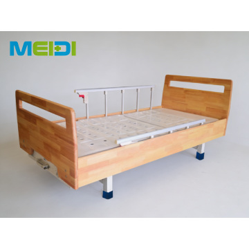 Hot Sale Solid Wood Hospital Bed with 5-Position Rails