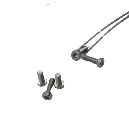 SO14580 M2.5*8 SUSS 304 white washed cylindrical head hexalobular slot machine screw