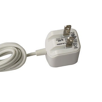 Mini Wall-mounted AC/DC Switching Adapter, CE-/RoHS-marked, 5V DC/1A, Measures 31 x 26 x 25mm