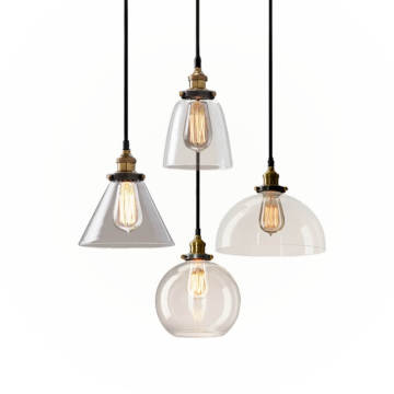 Modern Industrial Pendant Lamp Retro Industrial Clear Glass Lamp Decorative Pendant Light Factory