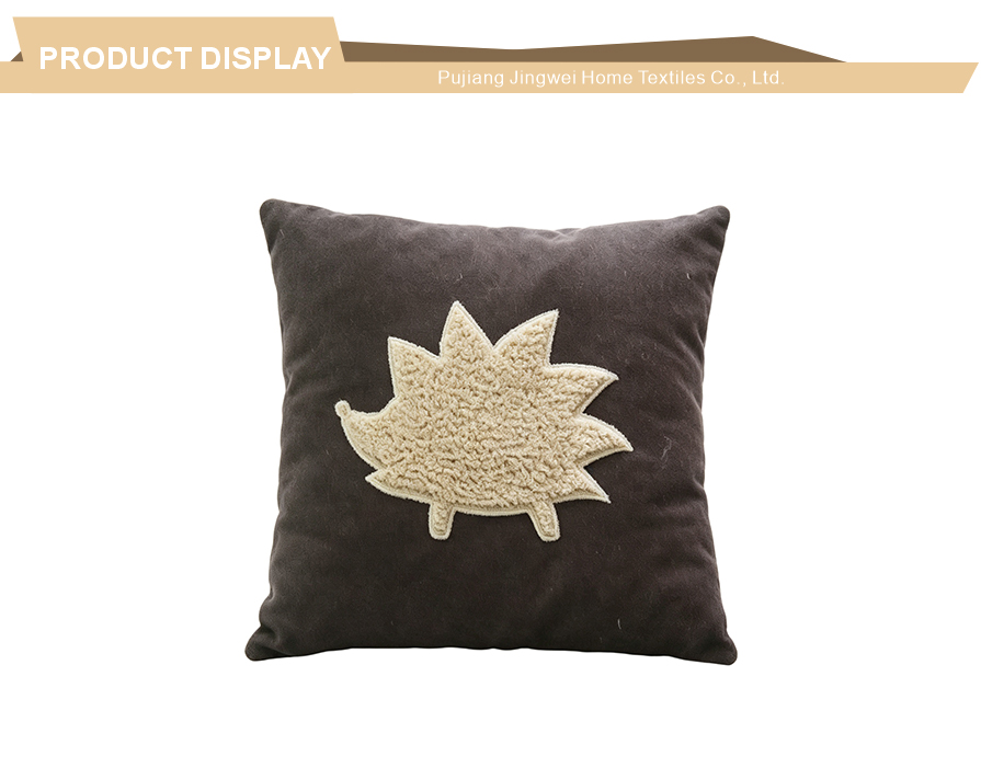 Neutral wildlife plush silhouette bolster