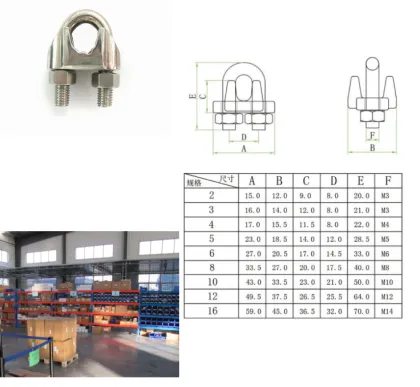Japanese Rigging JISType Drop Forged Wire Rope Clip